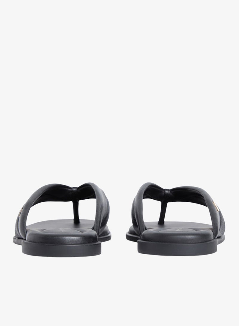 TOMMY HILFIGER Leather Toe Post Flip Flops - Image 4